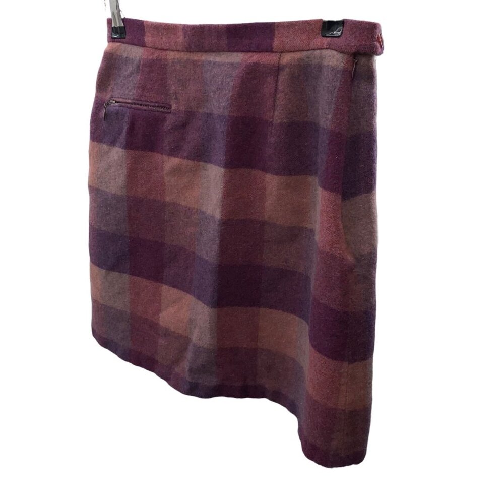 111 State Size 8 Wool Blend Plaid Skirt